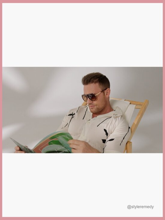Retro Square Sunglasses with UV400 Protection, Golden Tone Metal Frame main image 4